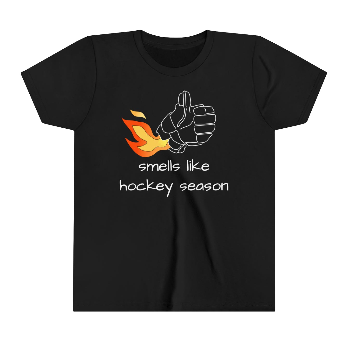Youth hockey t-shirt in black