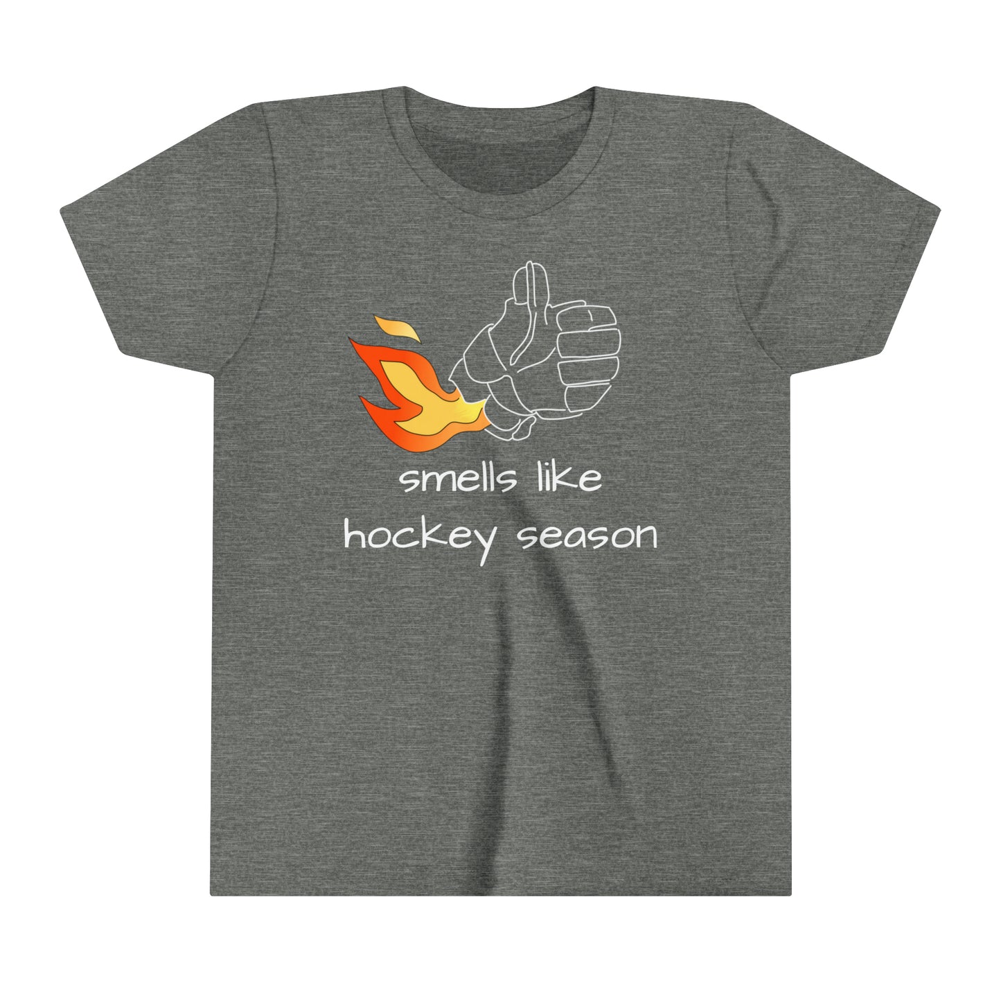 Kids' shirt with hockey theme