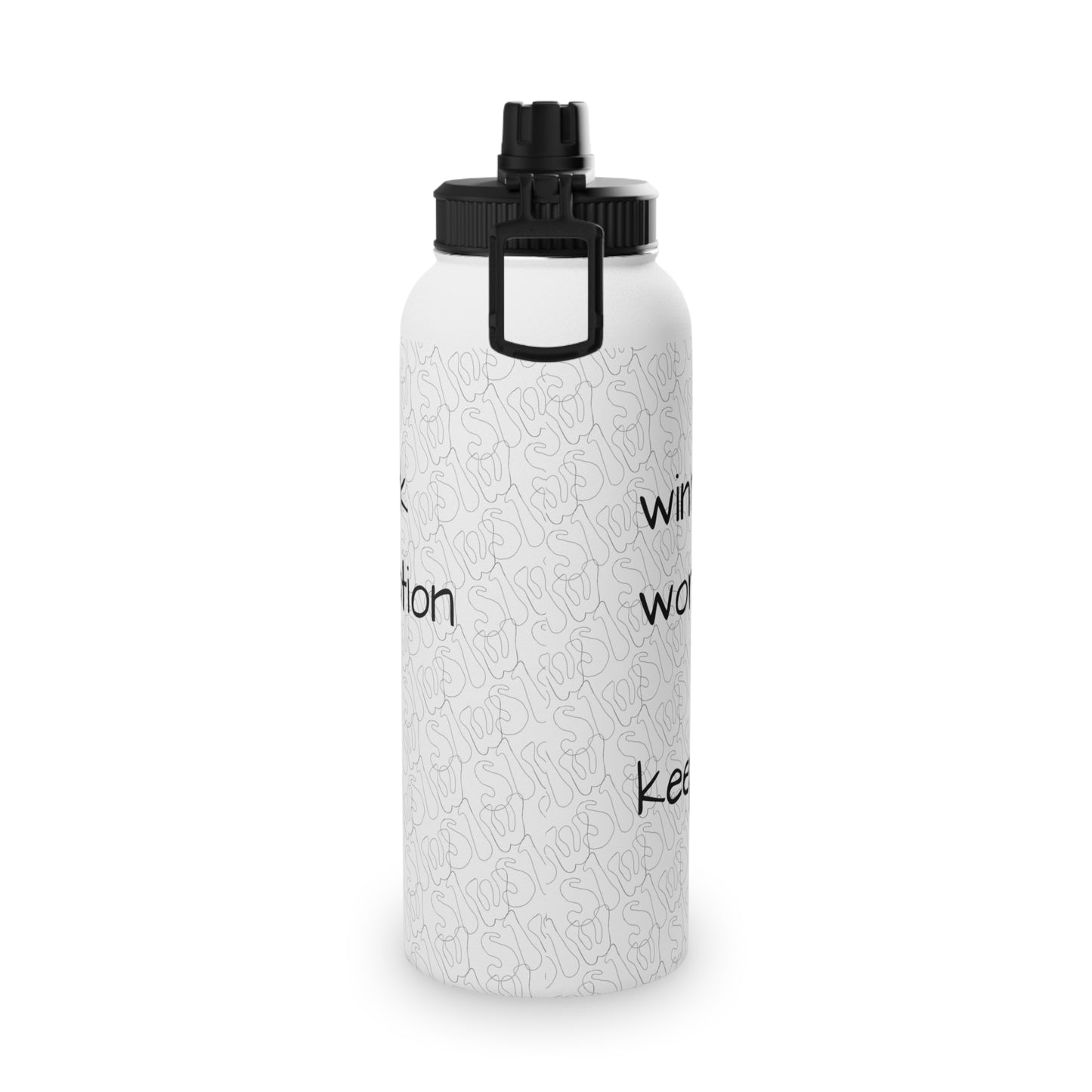Winning takes Work Stink Like Winning Stainless Steel Sports Water Bottle