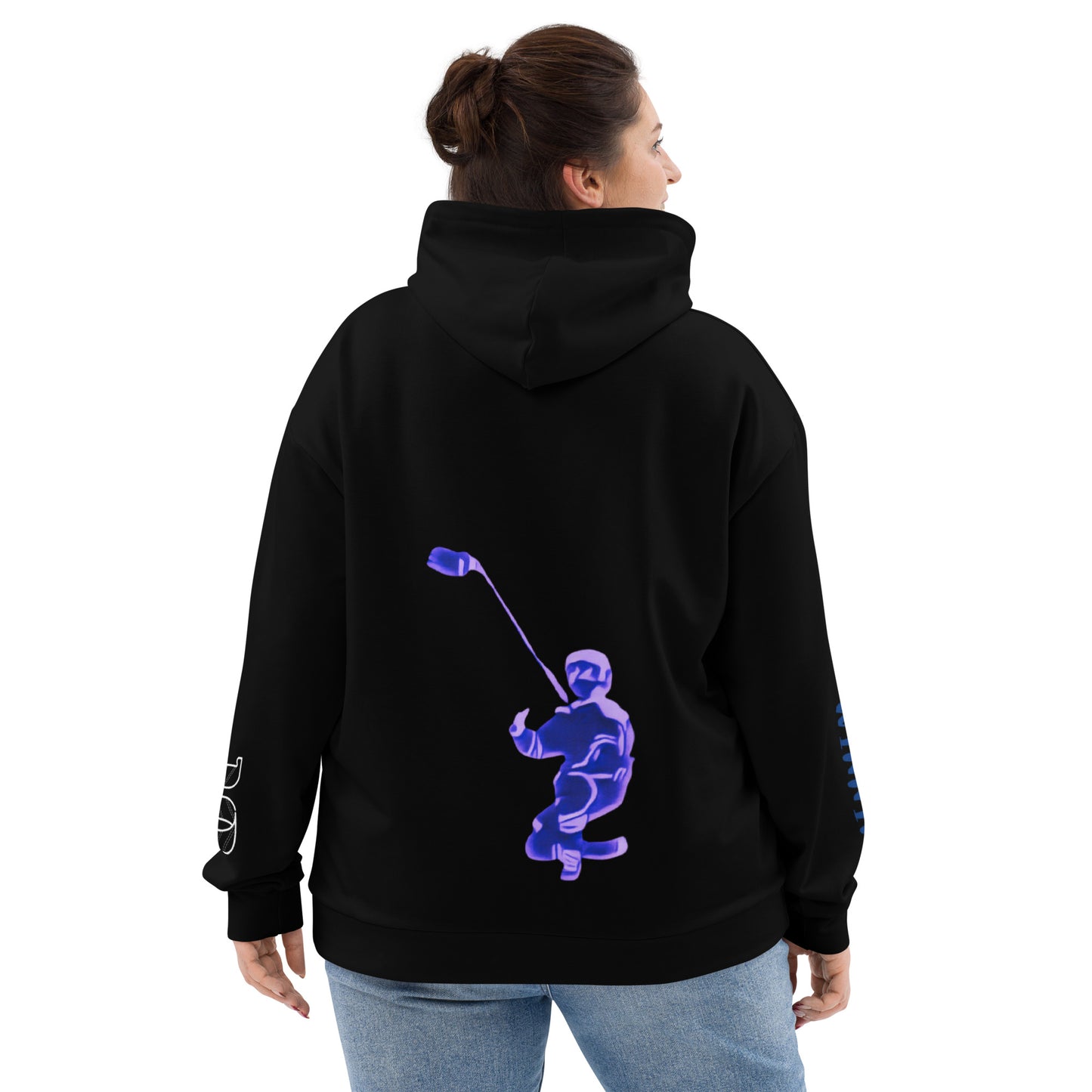 Bold "Selfie Celly" print makes a statement on this comfortable Celly Hard Hockey Hoodie.