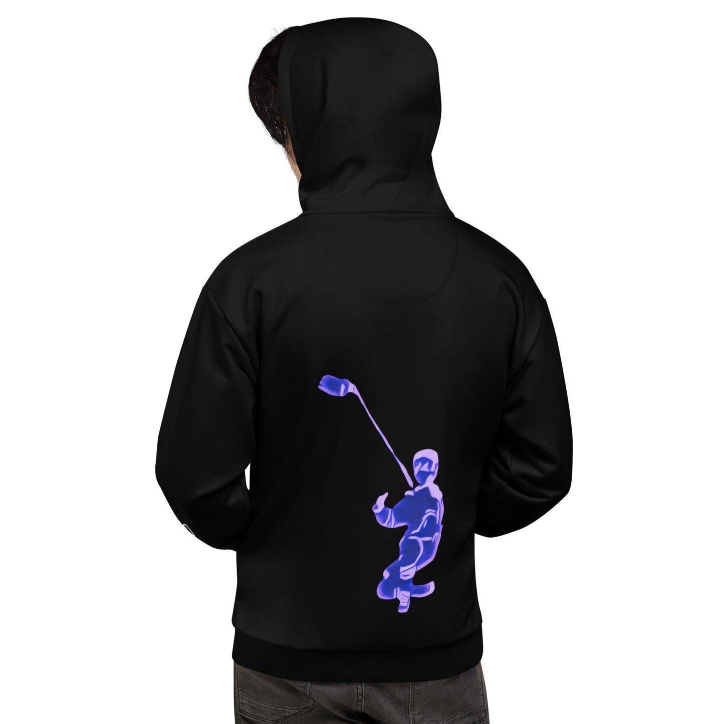 Celly Hard Hockey Hoodie featuring the iconic "Selfie Celly" design.