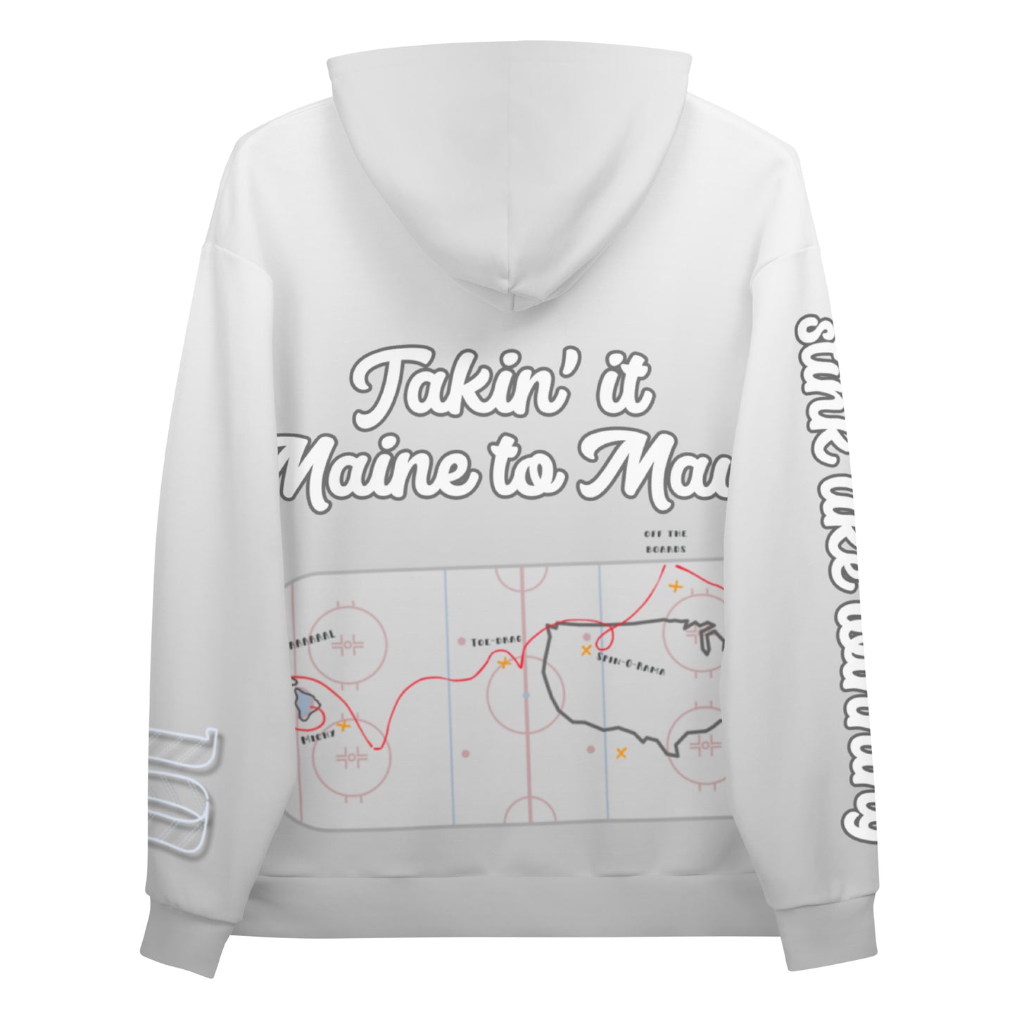 Coast to Coast "Maine to Maui" Rink Print Hockey Hoodie