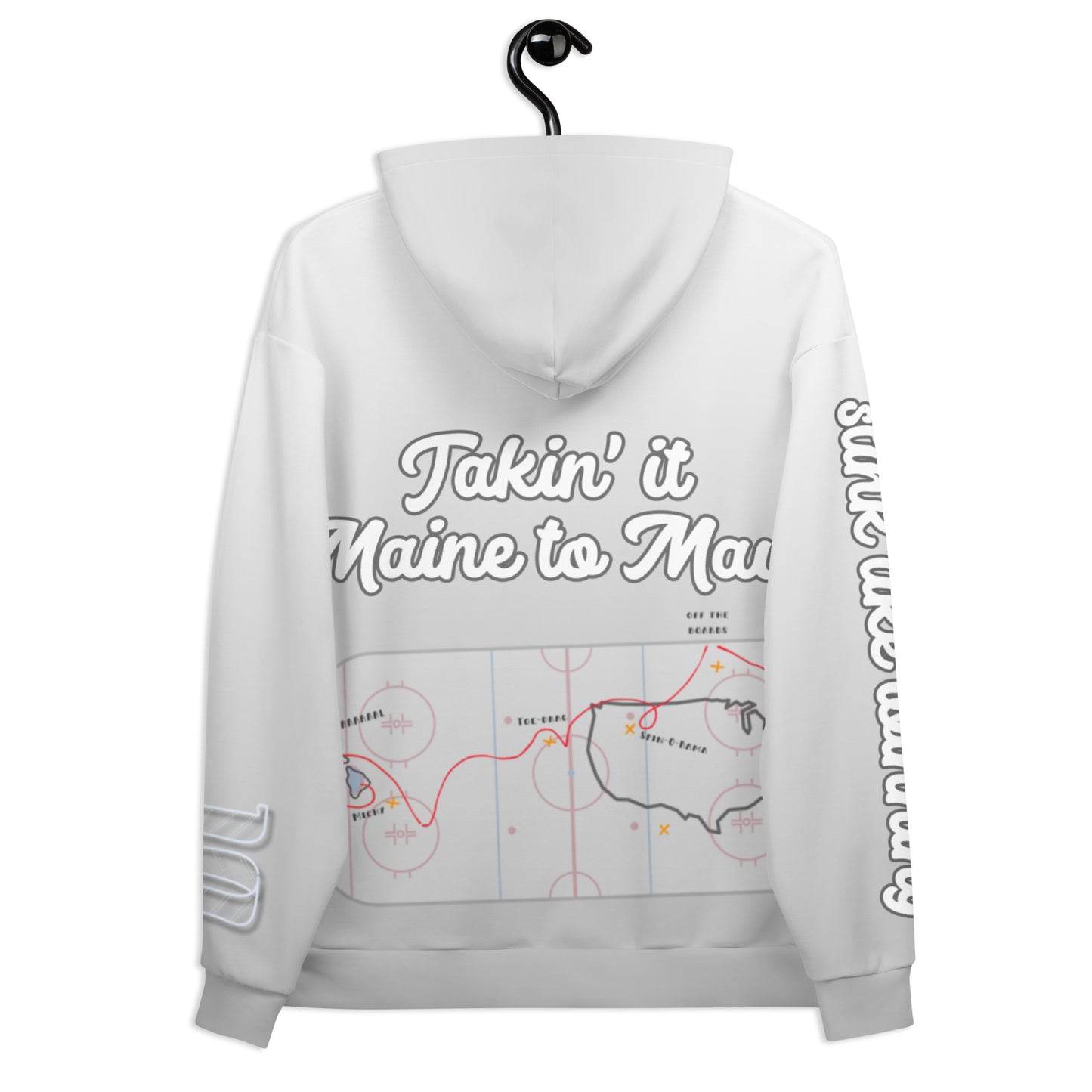 Coast to Coast "Maine to Maui" Rink Print Hockey Hoodie