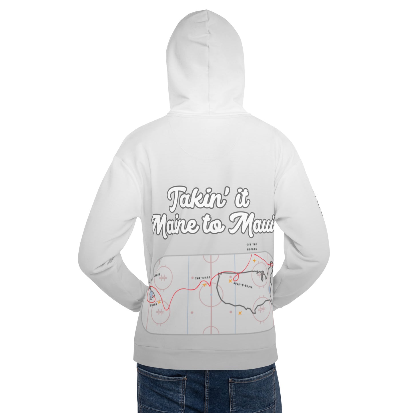 Coast to Coast "Maine to Maui" Rink Print Hockey Hoodie