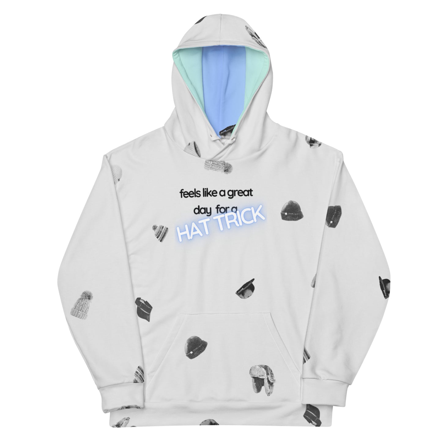 Good day for a Hat Trick Hockey Player Trendy Hoodie