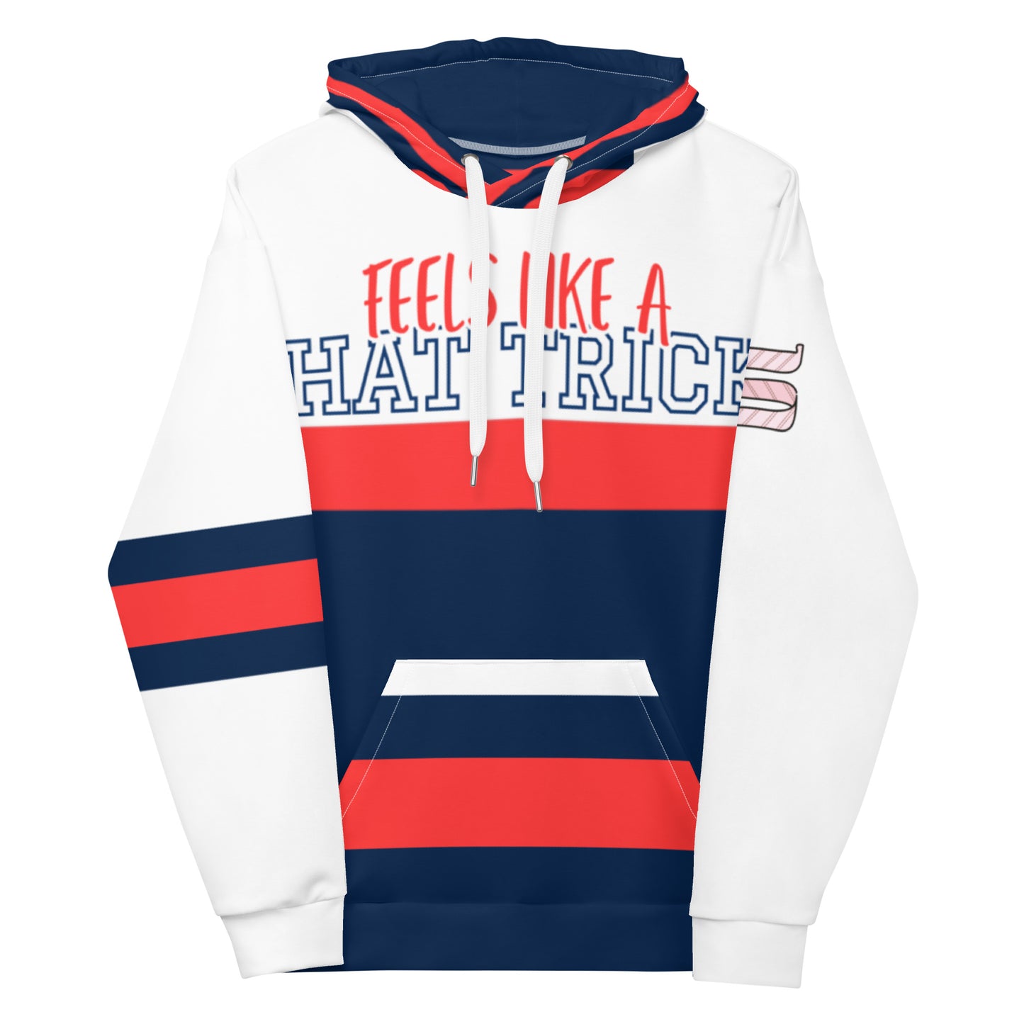 Feels like a Hat Trick Hockey Player Jersey Hoodie