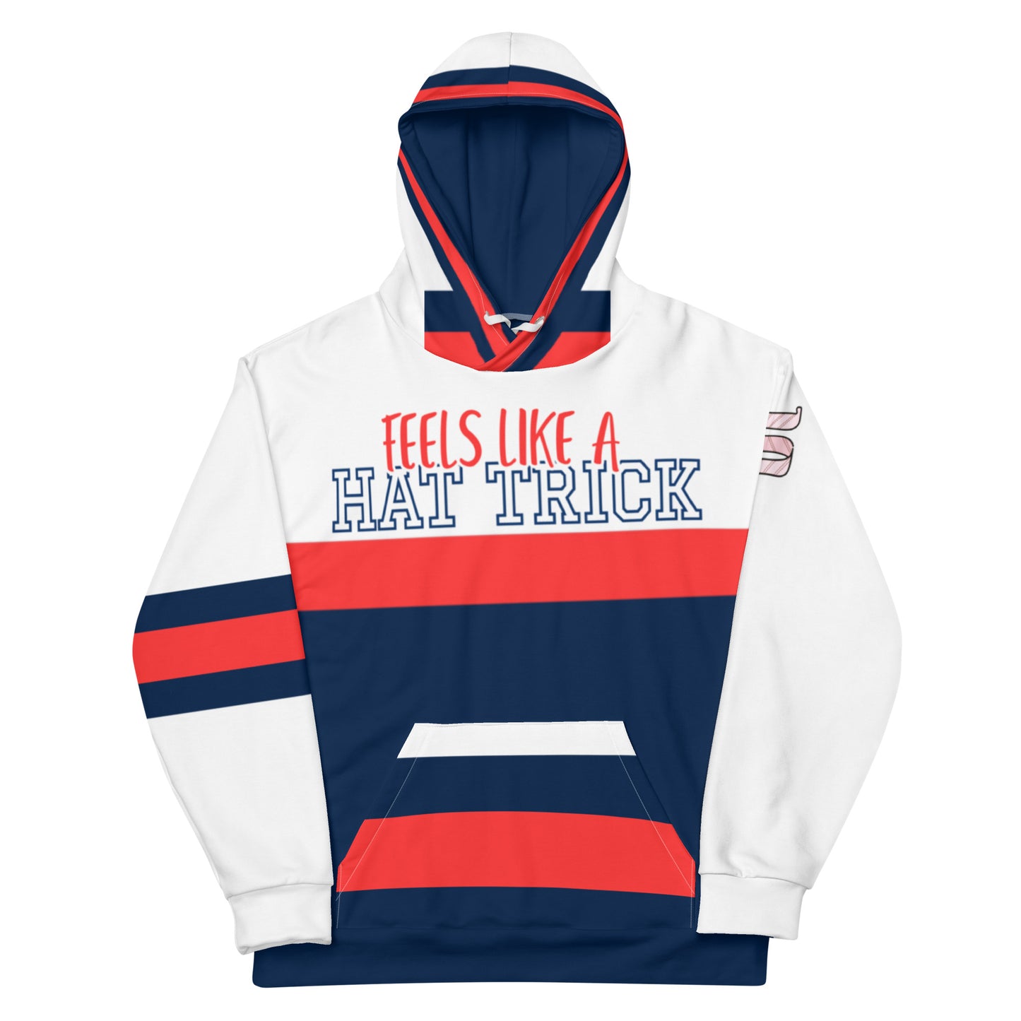 Feels like a Hat Trick Hockey Player Jersey Hoodie