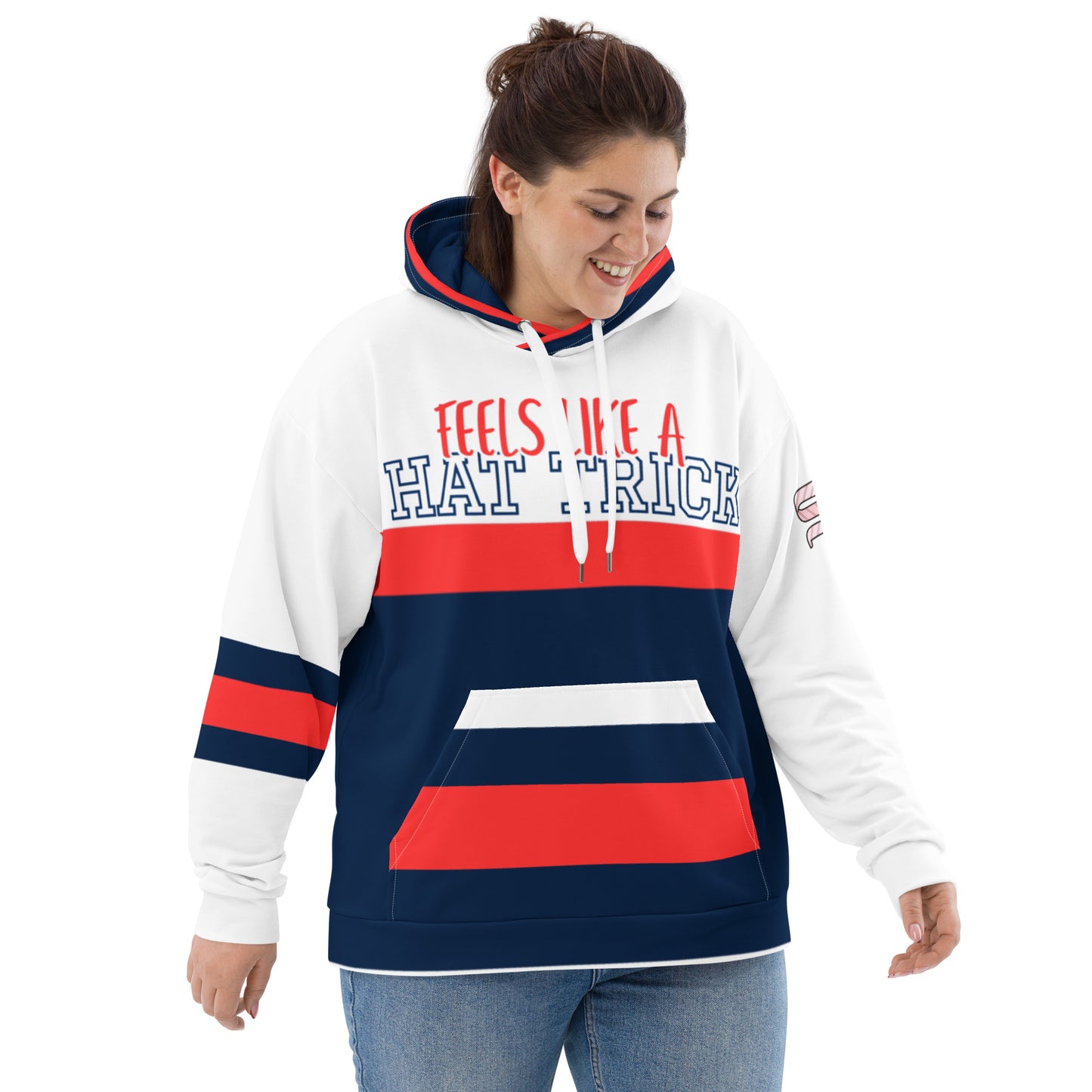 Feels like a Hat Trick Hockey Player Jersey Hoodie