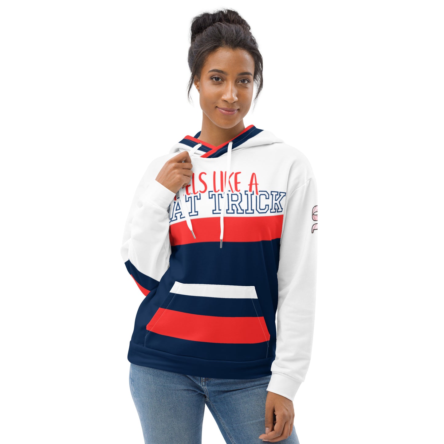 Feels like a Hat Trick Hockey Player Jersey Hoodie