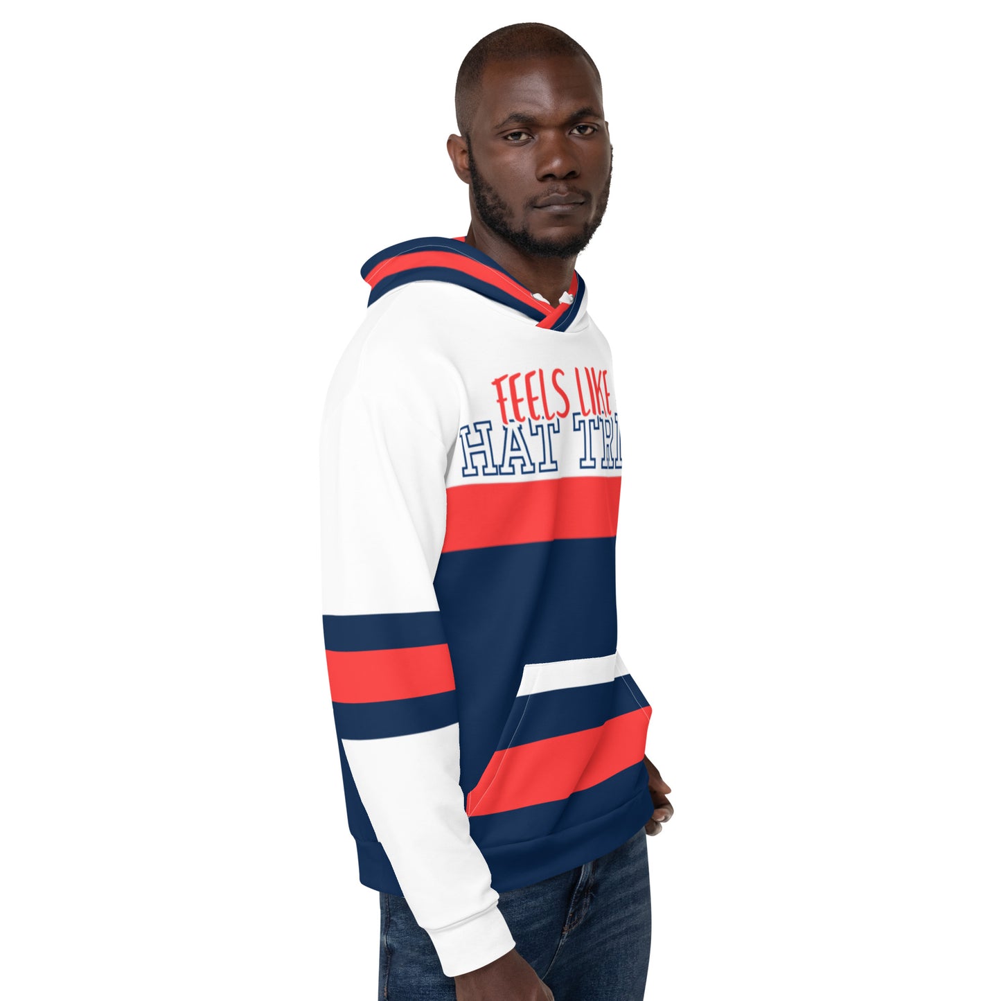 Feels like a Hat Trick Hockey Player Jersey Hoodie
