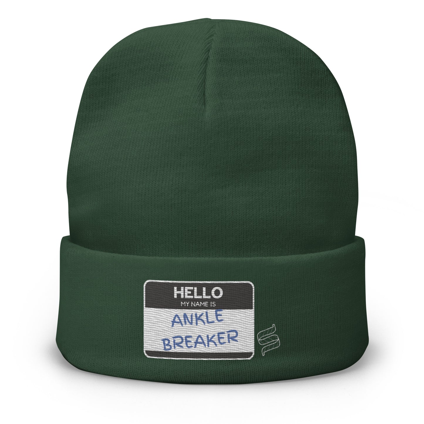 Hello My Name Is Ankle Breaker Hockey Beanie