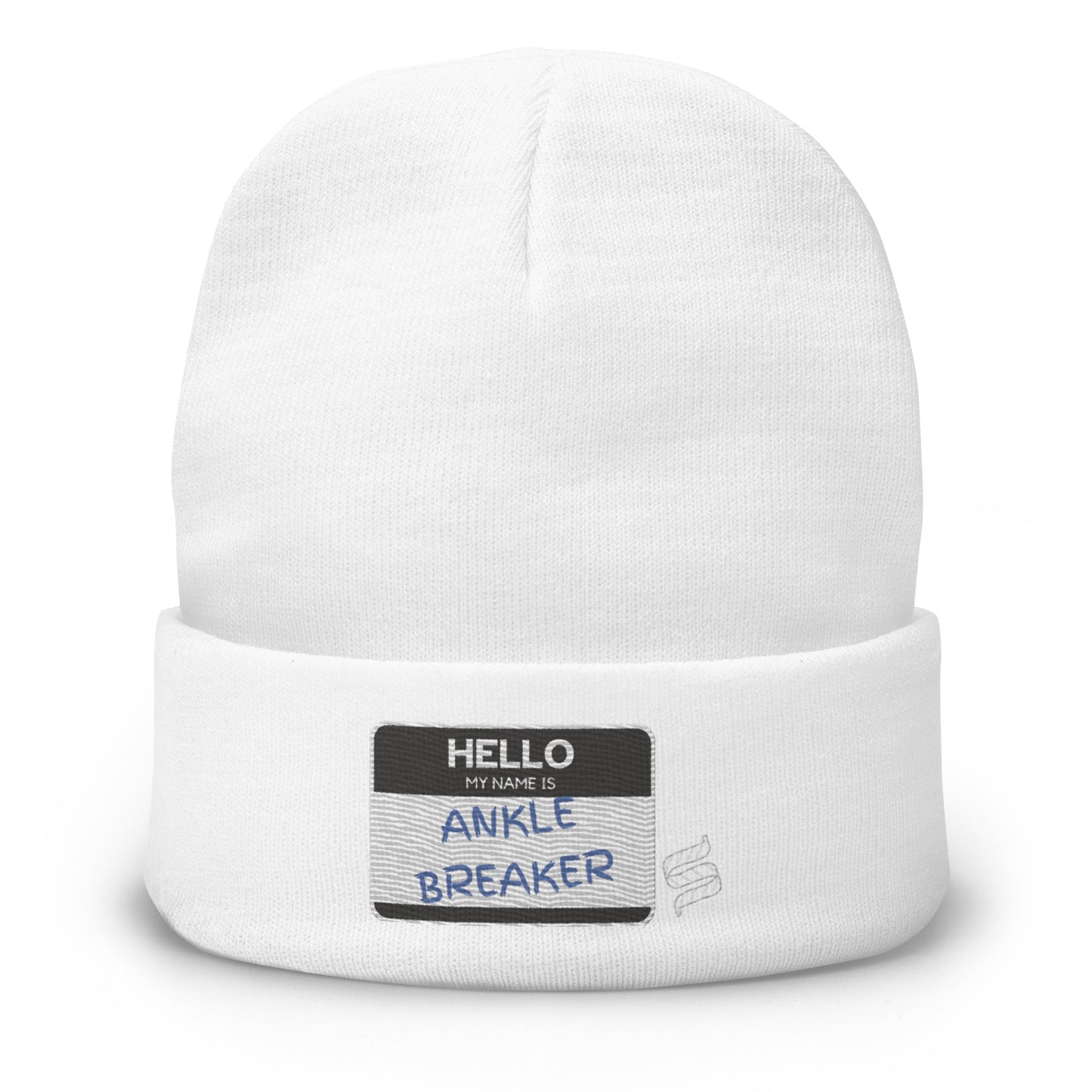 Hello My Name Is Ankle Breaker Hockey Beanie