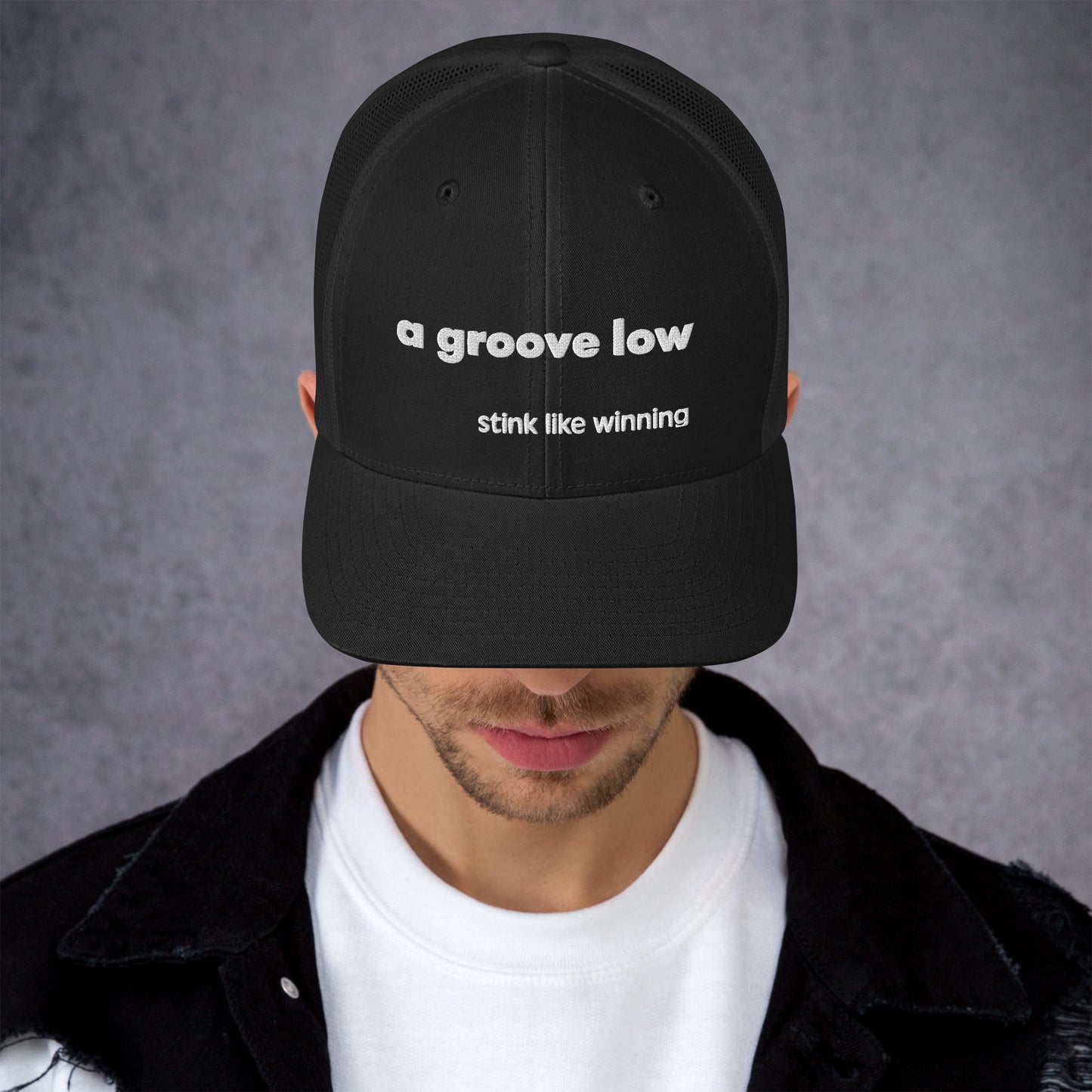 'A groove low' stink like winning golfer Trucker Cap
