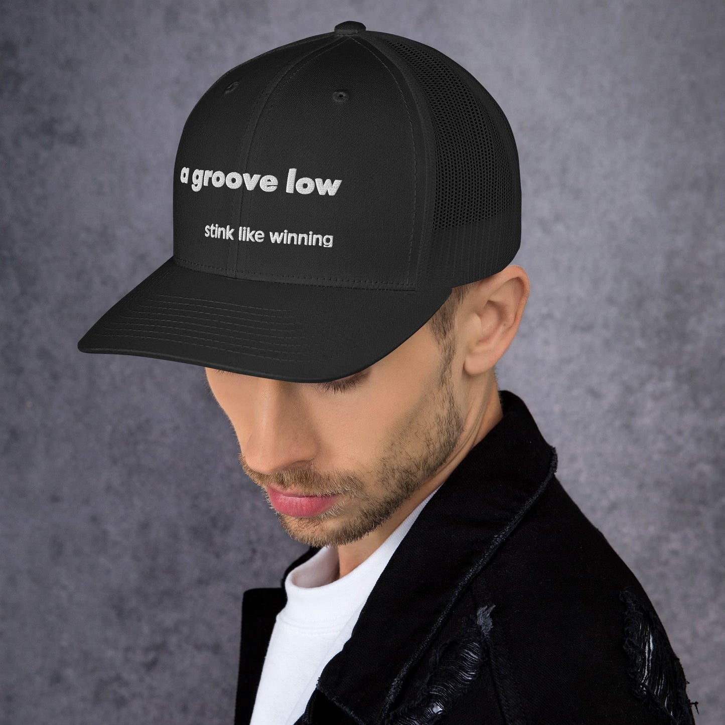 'A groove low' stink like winning golfer Trucker Cap