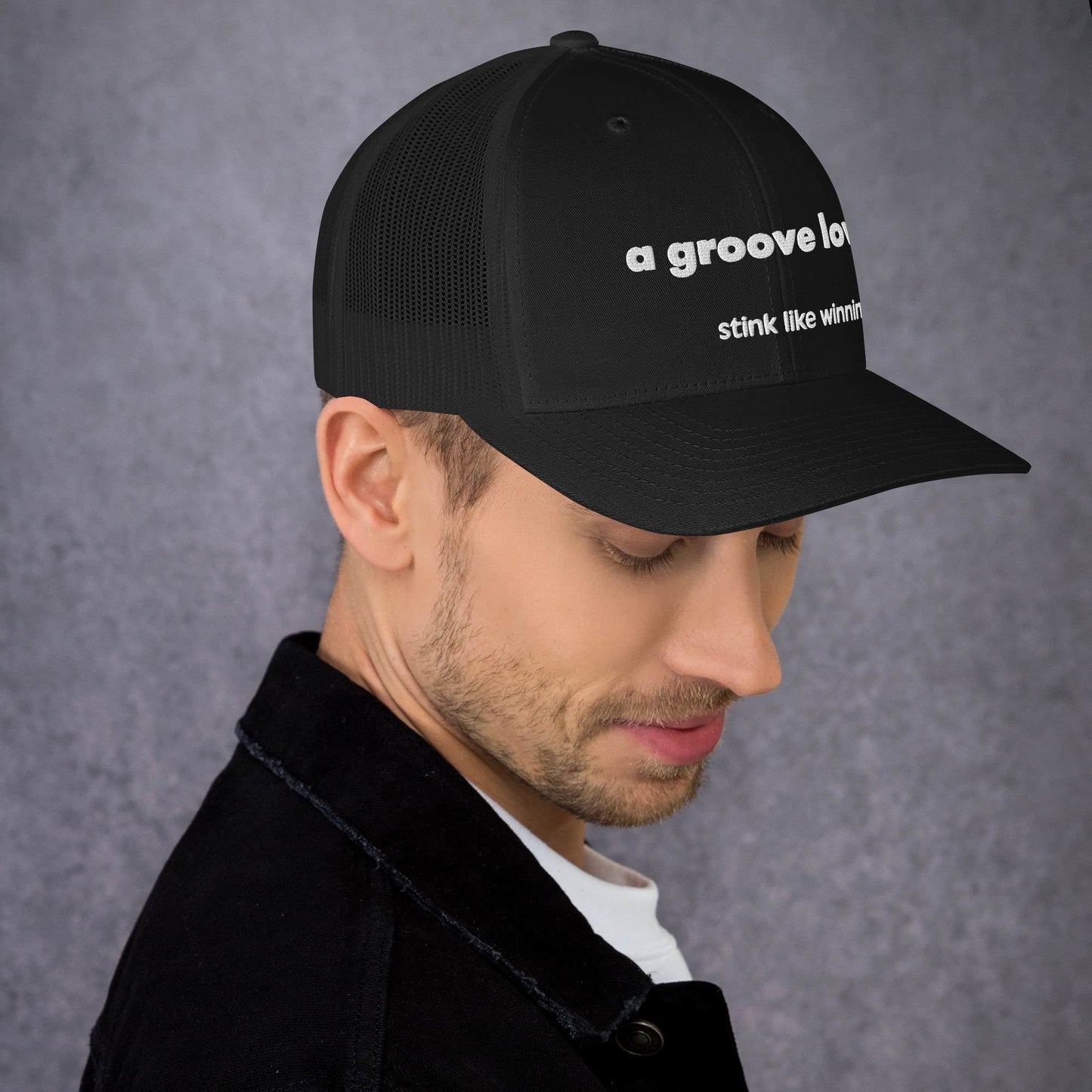 'A groove low' stink like winning golfer Trucker Cap