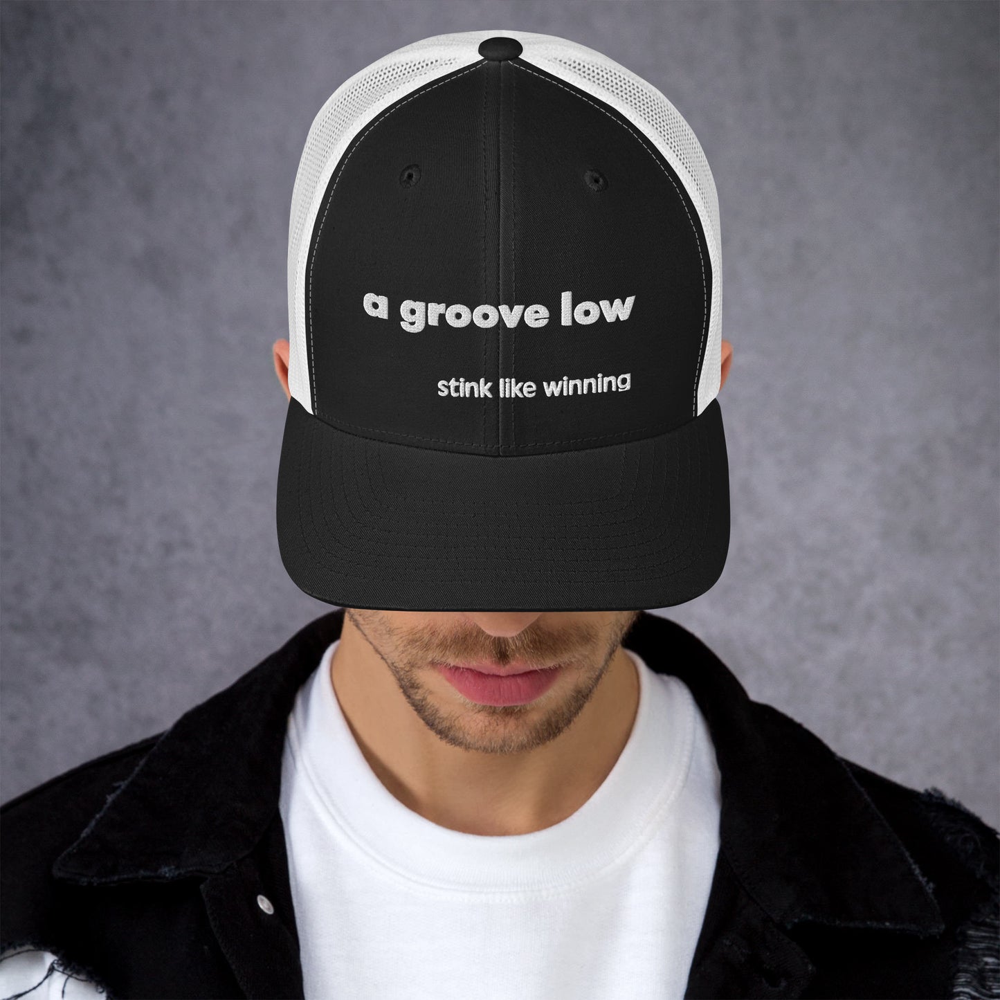 'A groove low' stink like winning golfer Trucker Cap