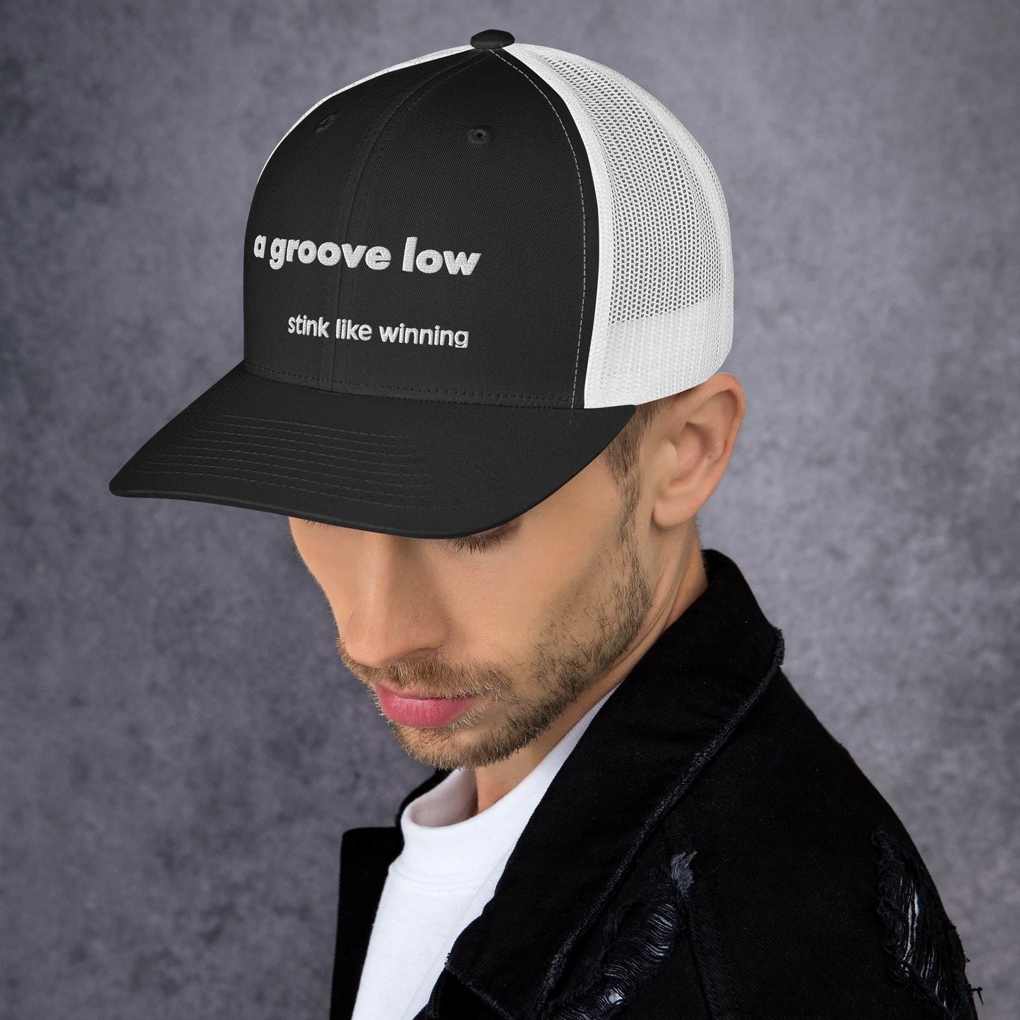 'A groove low' stink like winning golfer Trucker Cap