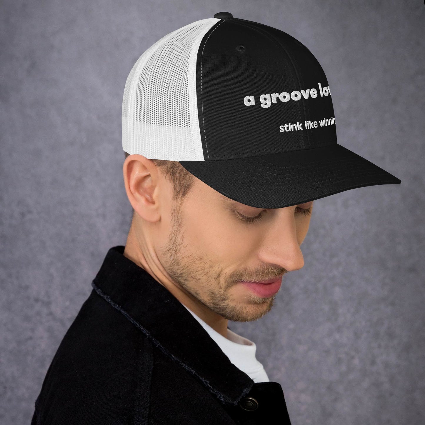 'A groove low' stink like winning golfer Trucker Cap