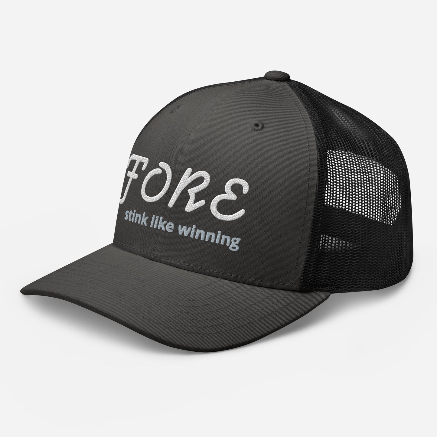 'FORE' stink like winning golfer Trucker Cap