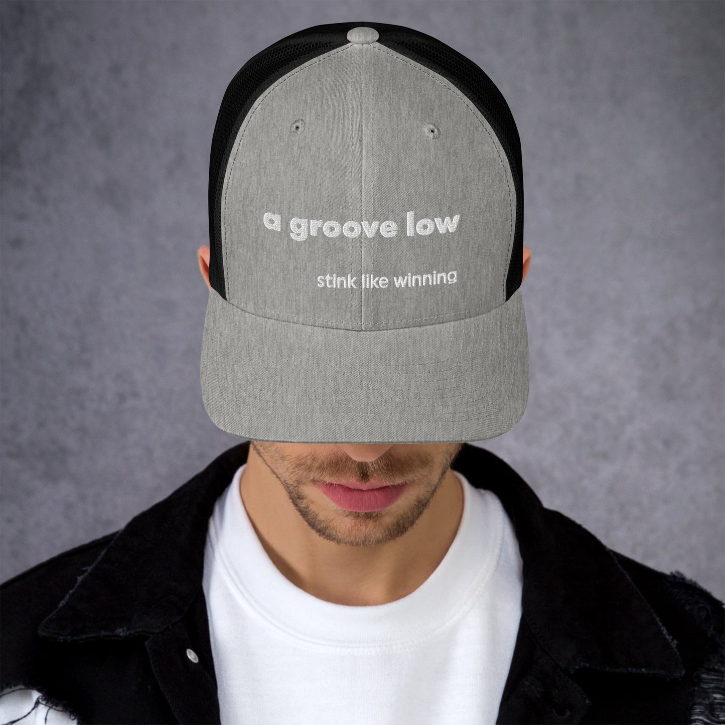 'A groove low' stink like winning golfer Trucker Cap
