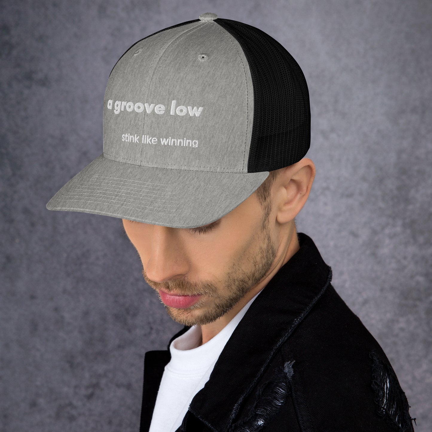 'A groove low' stink like winning golfer Trucker Cap