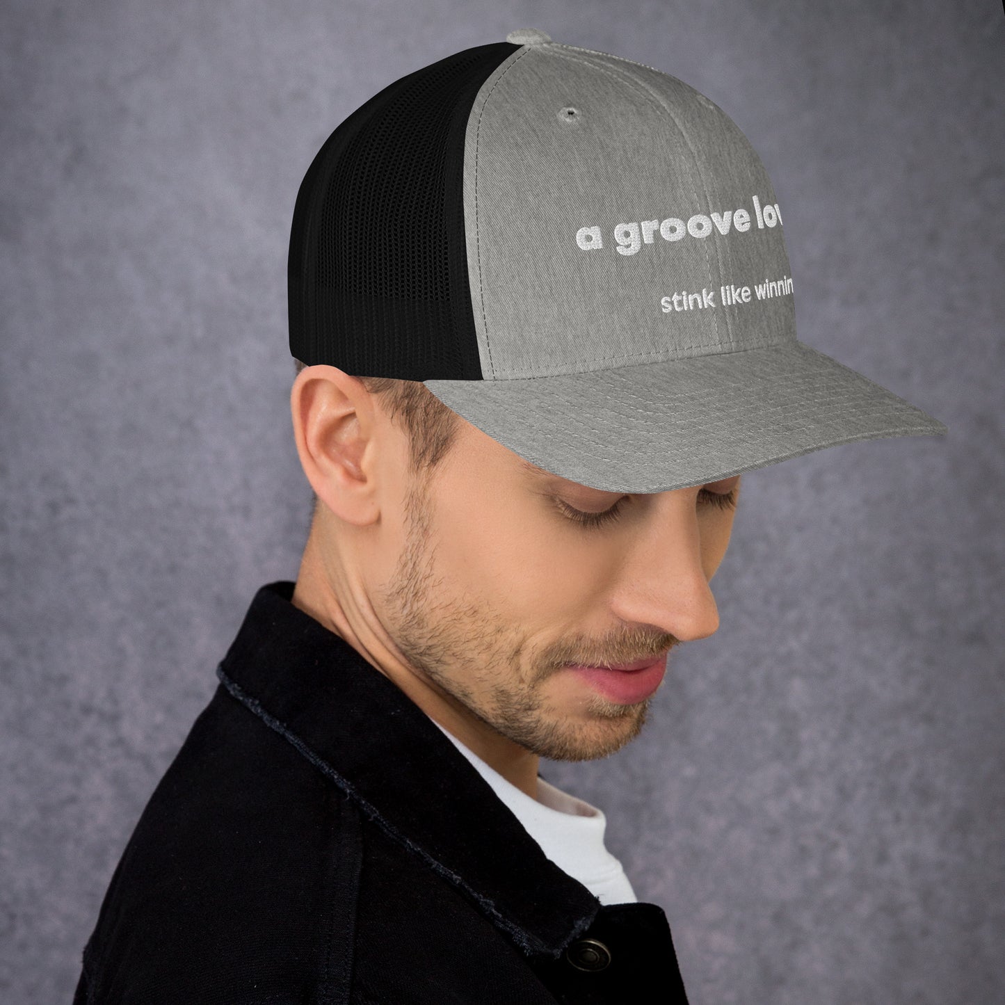 'A groove low' stink like winning golfer Trucker Cap