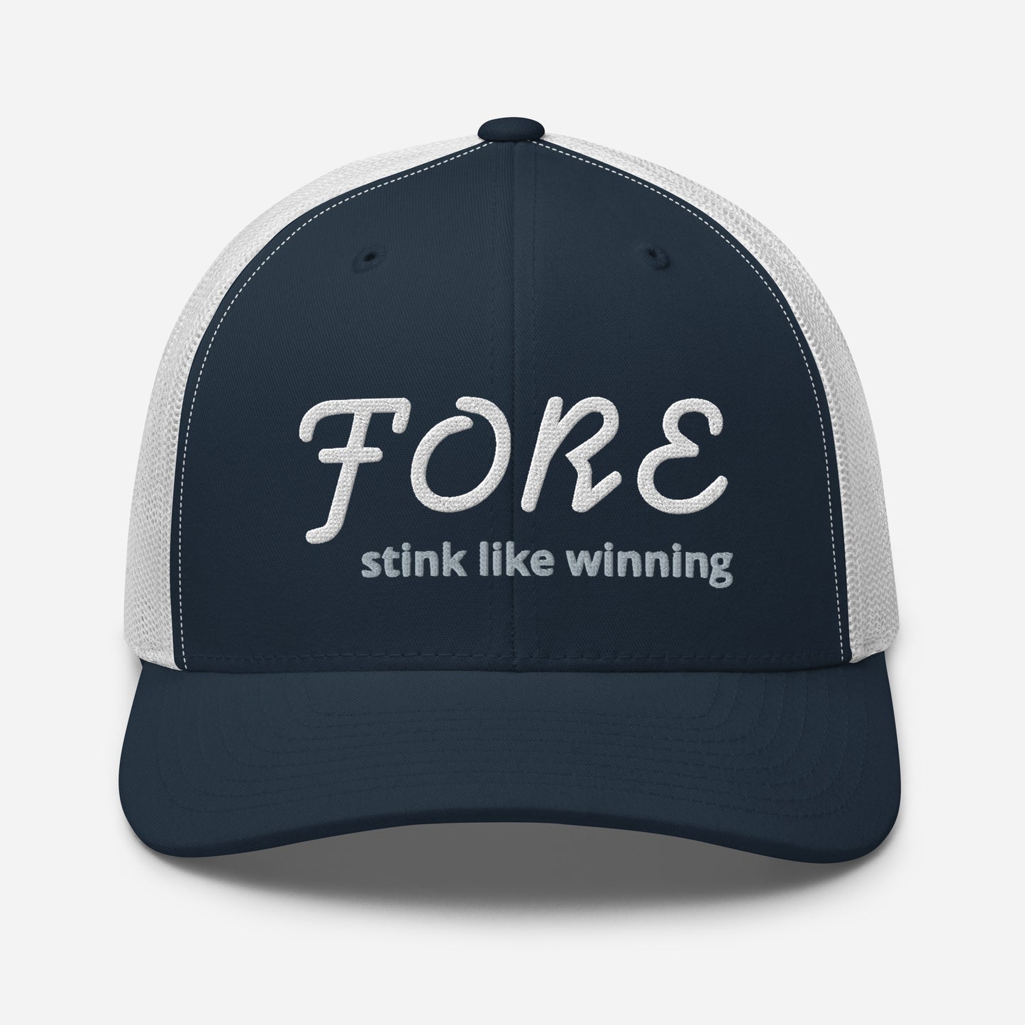 'FORE' stink like winning golfer Trucker Cap