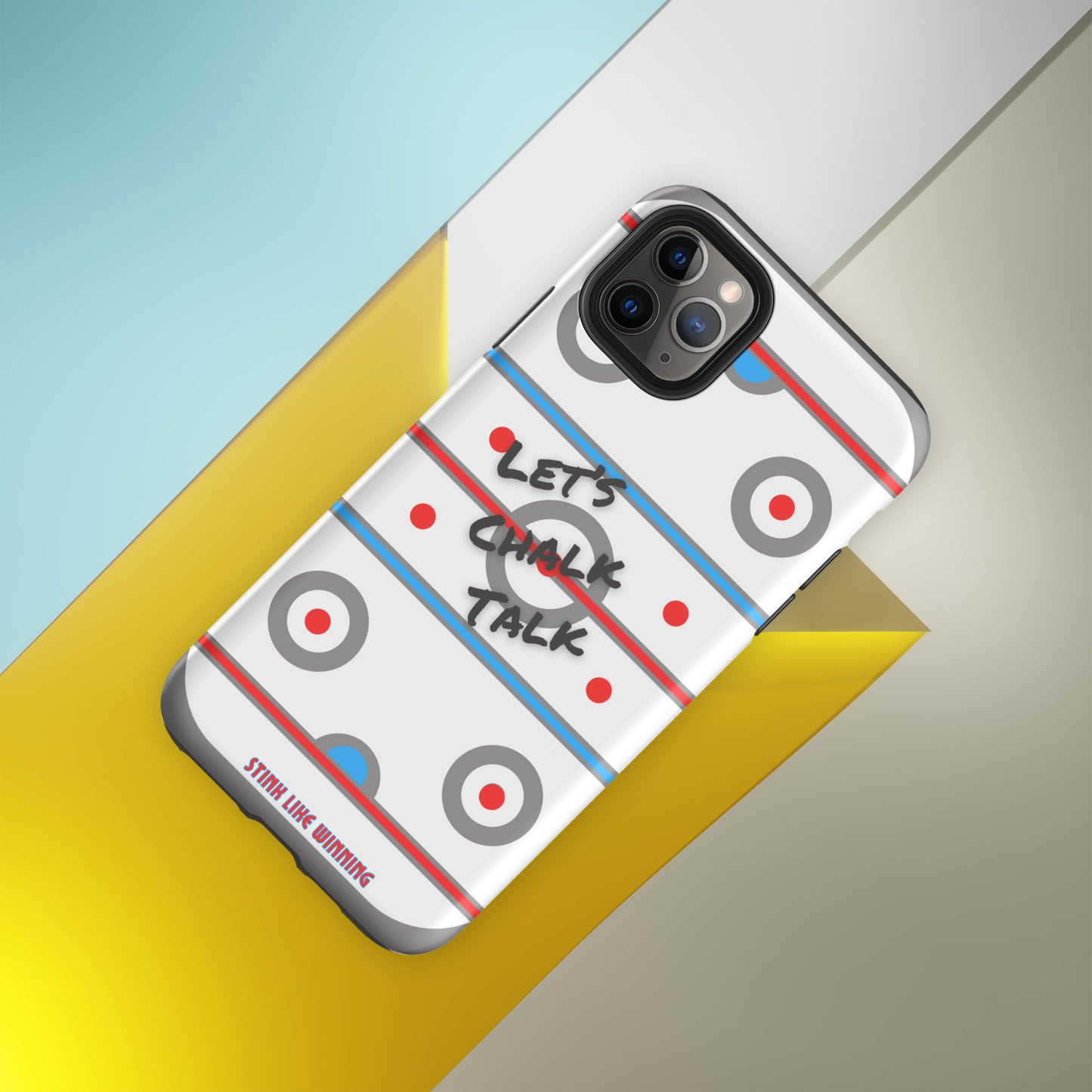 Rugged and Stylish iPhone 11 Pro Max Phone Cover with Hockey Design | Stink Like Winning
