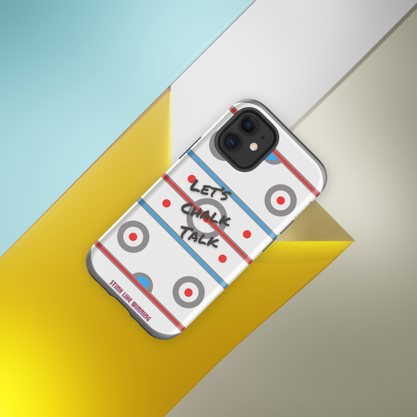 Matte Tough Case for iPhone 12 Mini with Hockey Design | Stink Like Winning