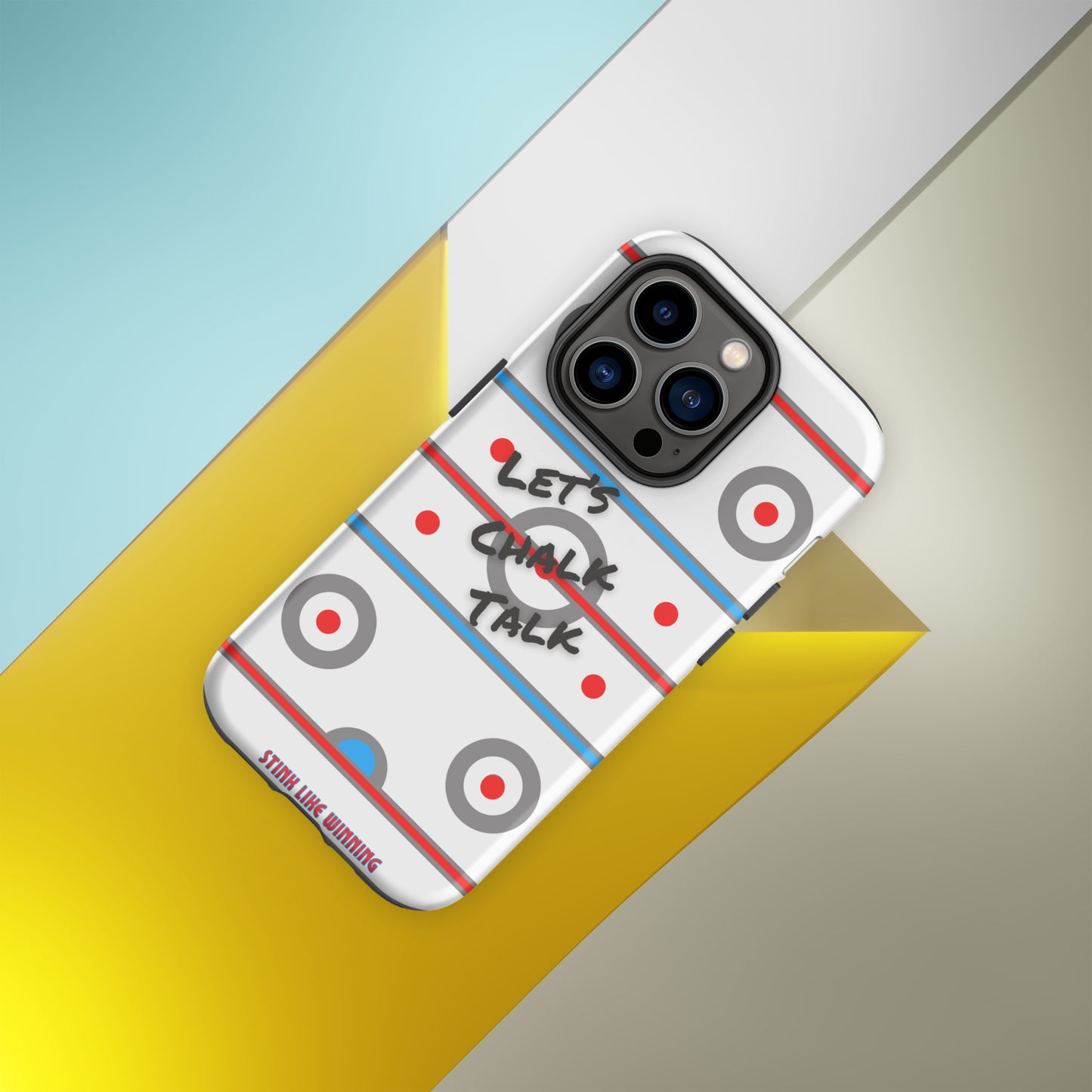 A phone case with a hockey design on it | Durable Protective Phone Cover