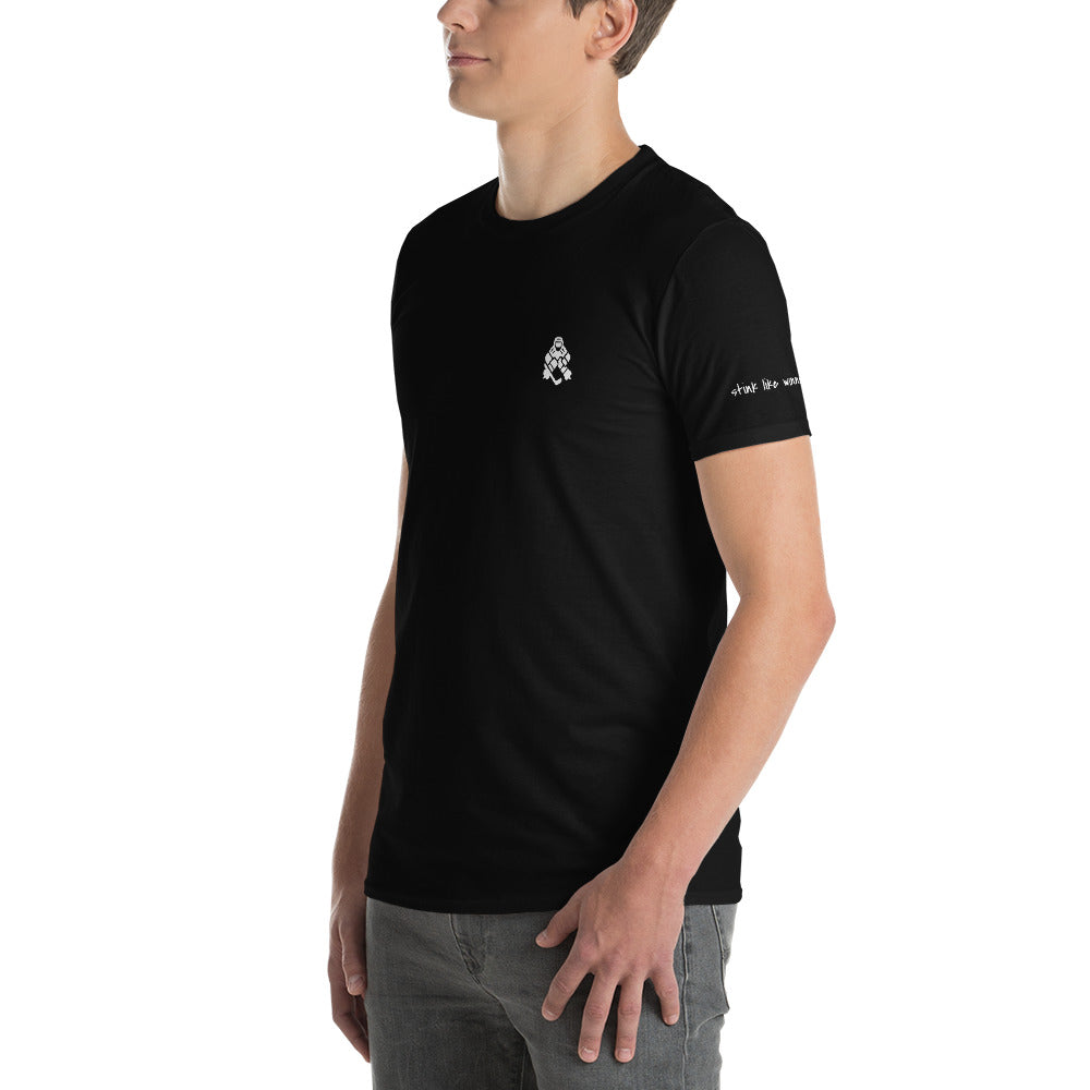 Men's designer t-shirt: The "Always Ready" goalie mentality - prepared to win and ready to "Stink Like Winning".