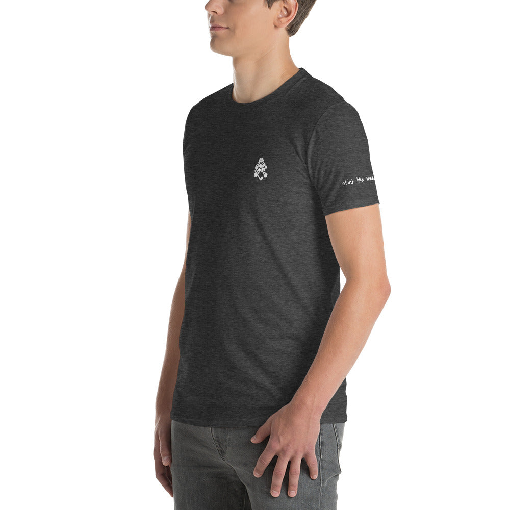 Designer hockey t-shirt: Show off your dedication with "Always Ready" and "Stink Like Winning" slogans