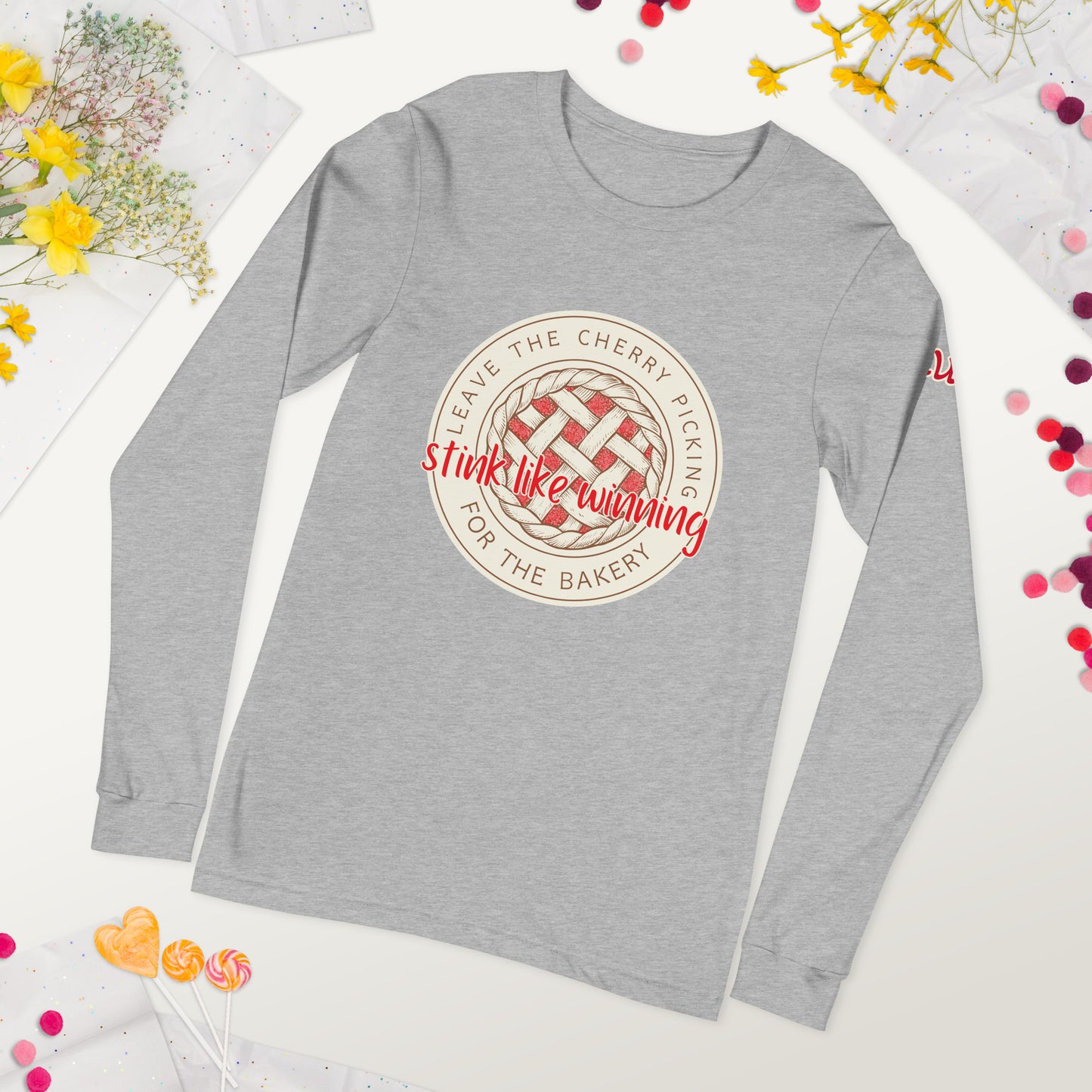 Leave the Cherry Picking Hockey Long Sleeve T-Shirt