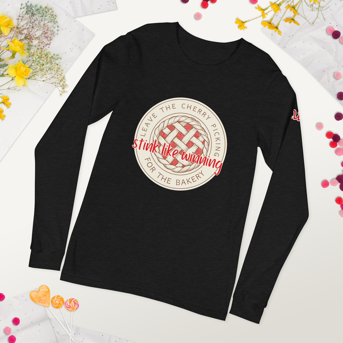 Leave the Cherry Picking Hockey Long Sleeve T-Shirt