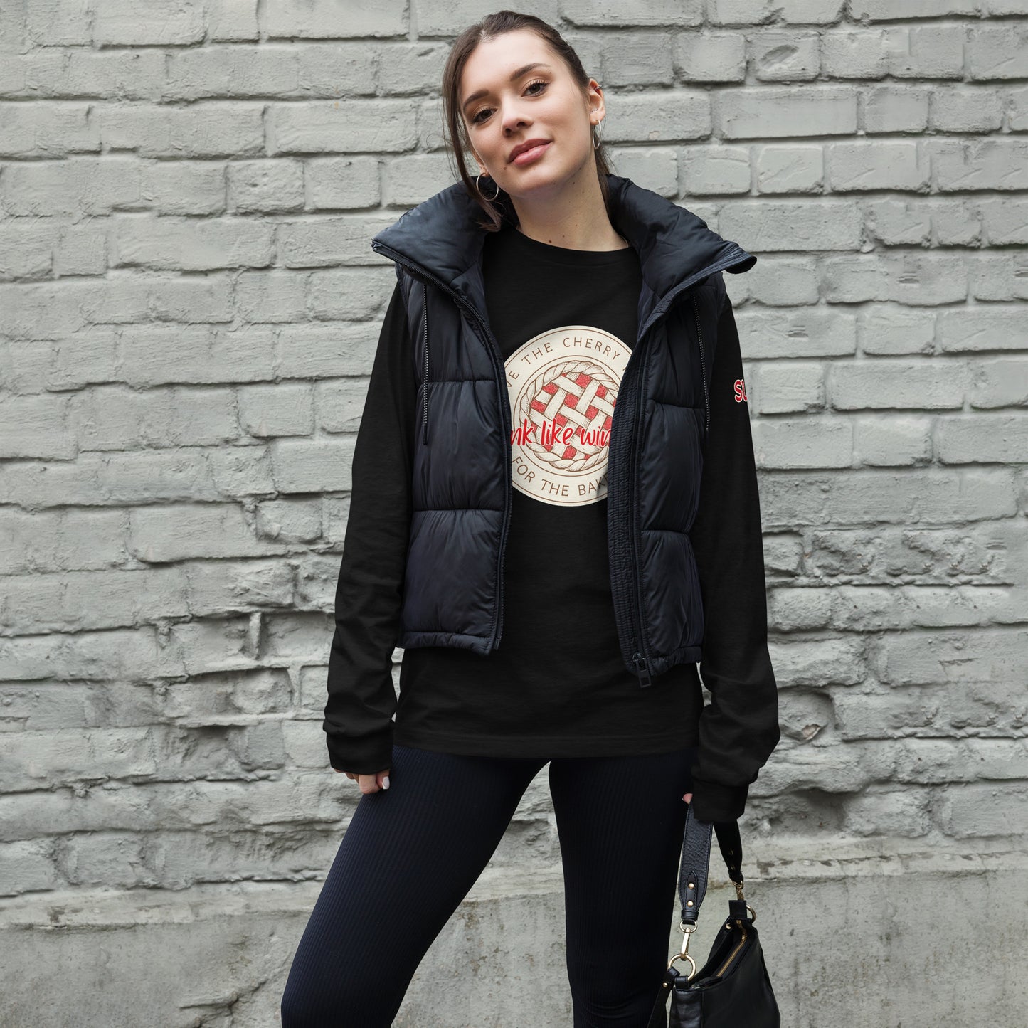 Leave the Cherry Picking Hockey Long Sleeve T-Shirt