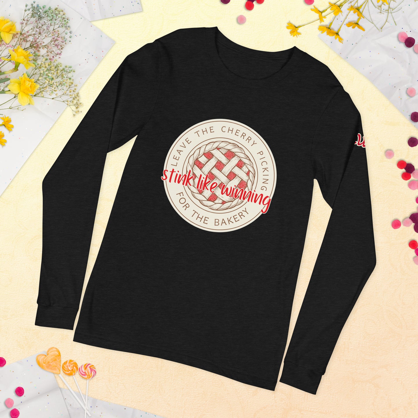 Leave the Cherry Picking Hockey Long Sleeve T-Shirt