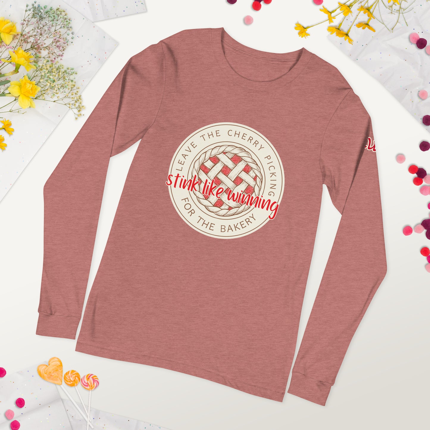 Leave the Cherry Picking Hockey Long Sleeve T-Shirt
