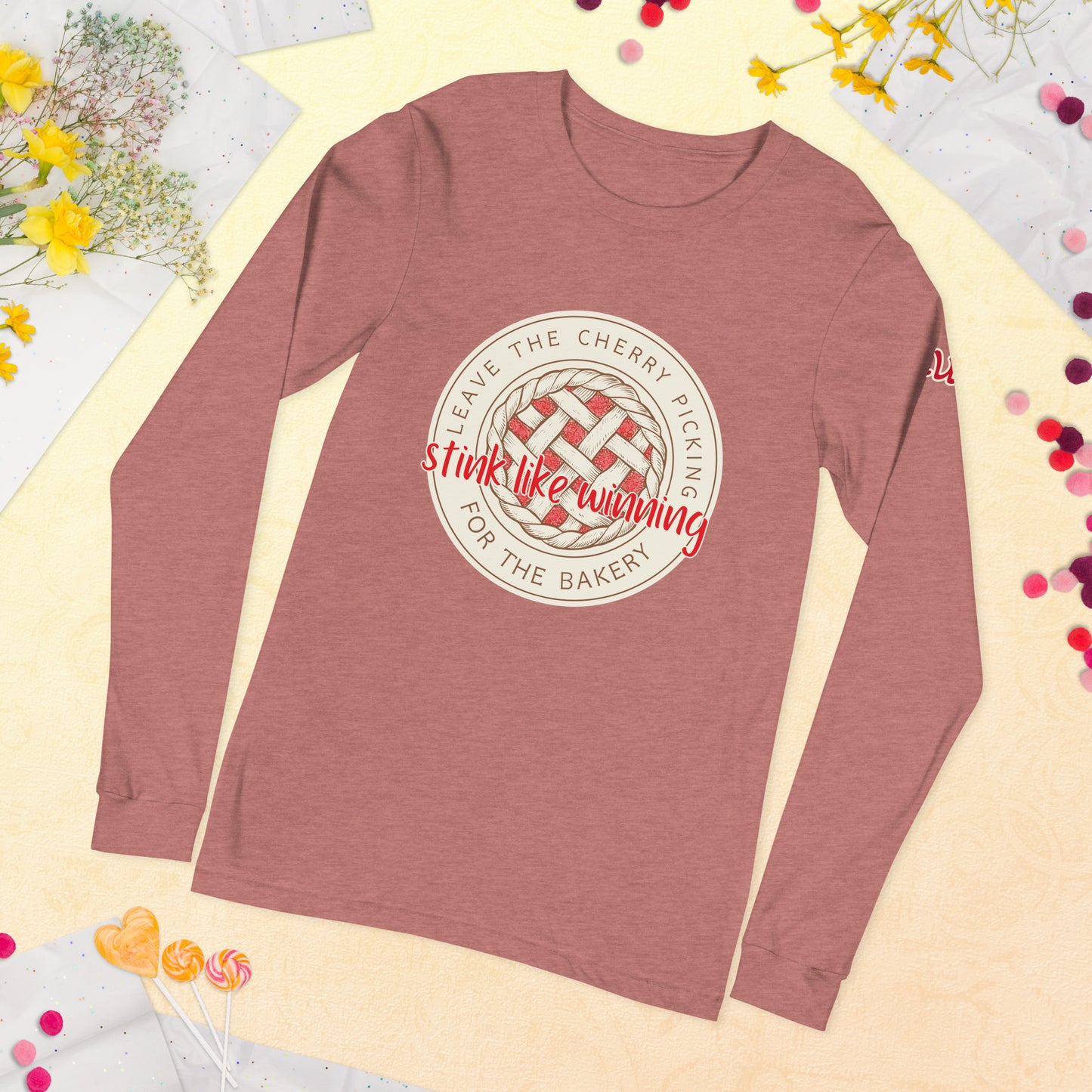 Leave the Cherry Picking Hockey Long Sleeve T-Shirt