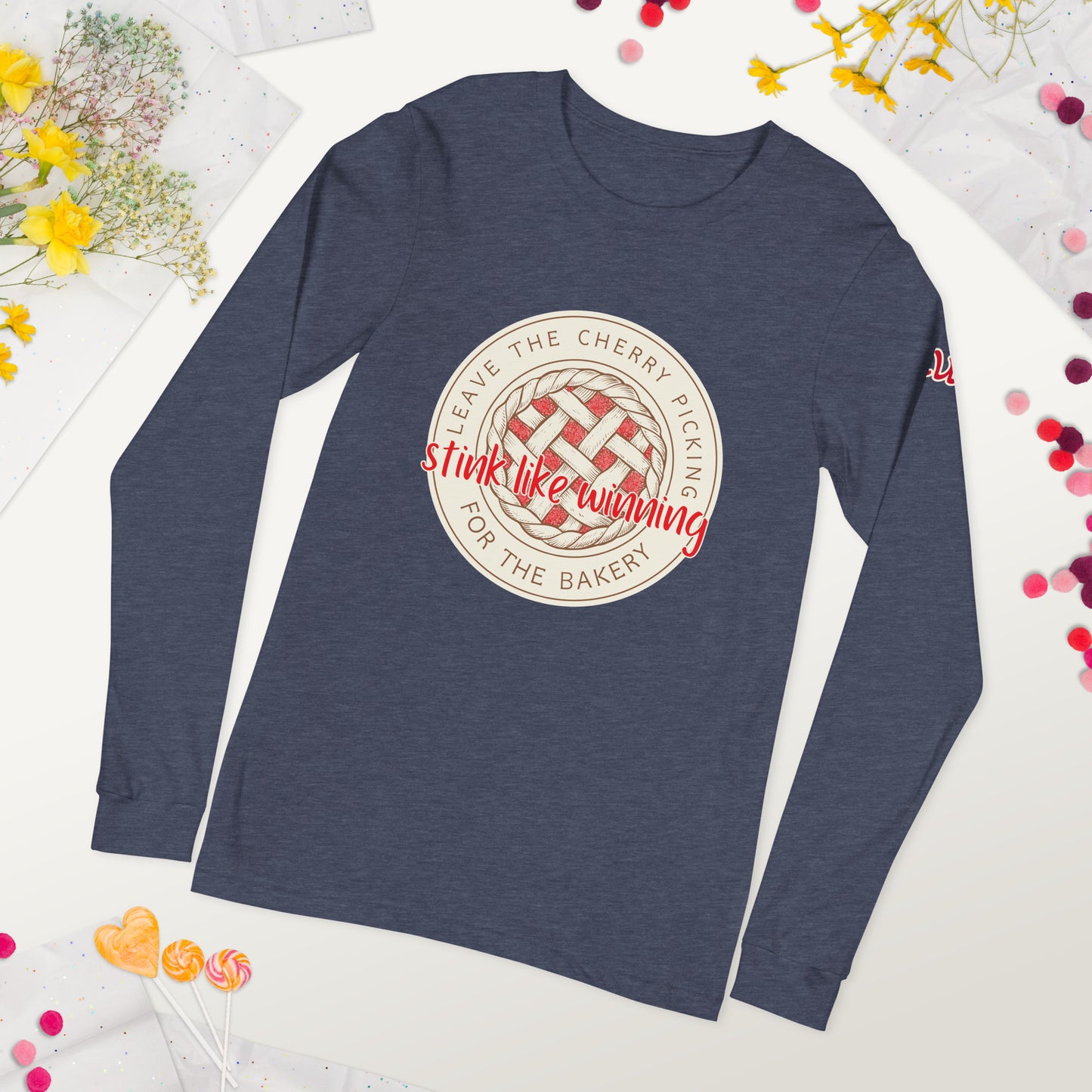 Leave the Cherry Picking Hockey Long Sleeve T-Shirt
