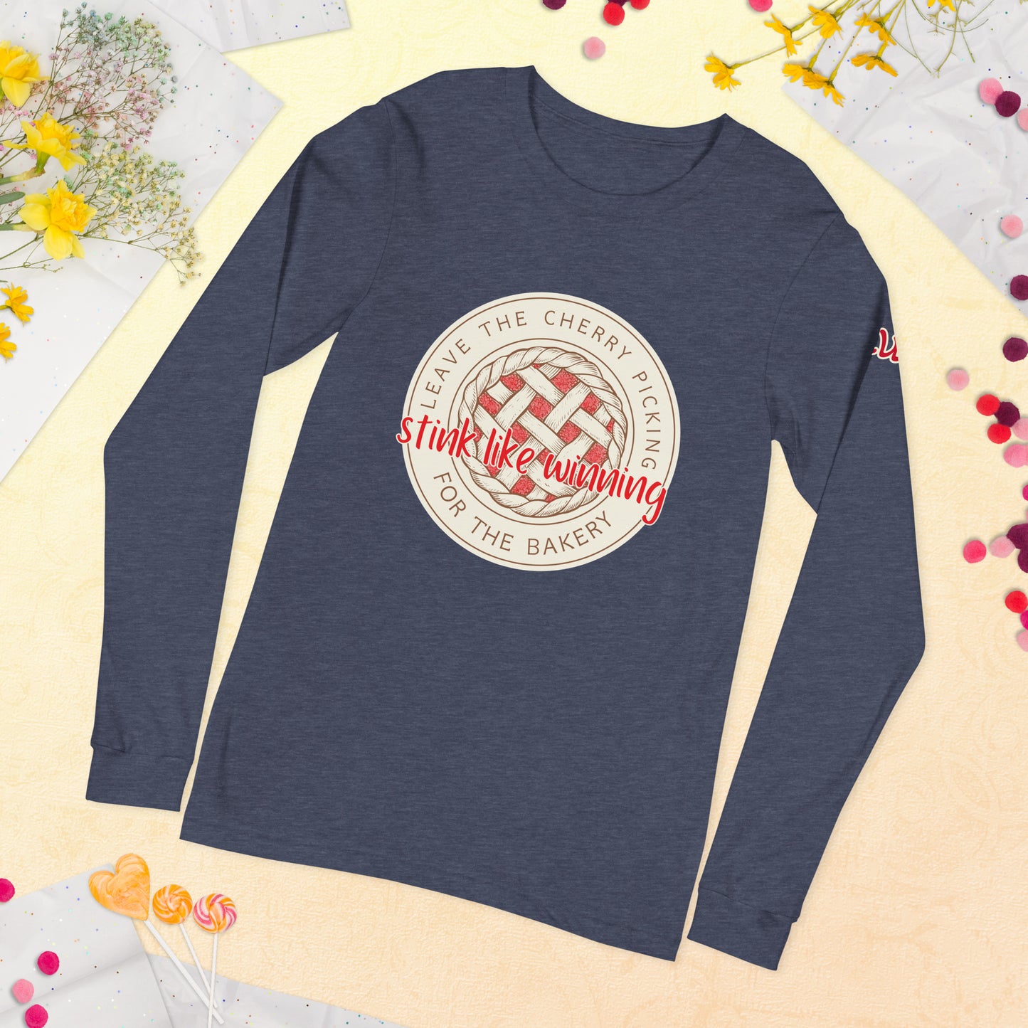 Leave the Cherry Picking Hockey Long Sleeve T-Shirt