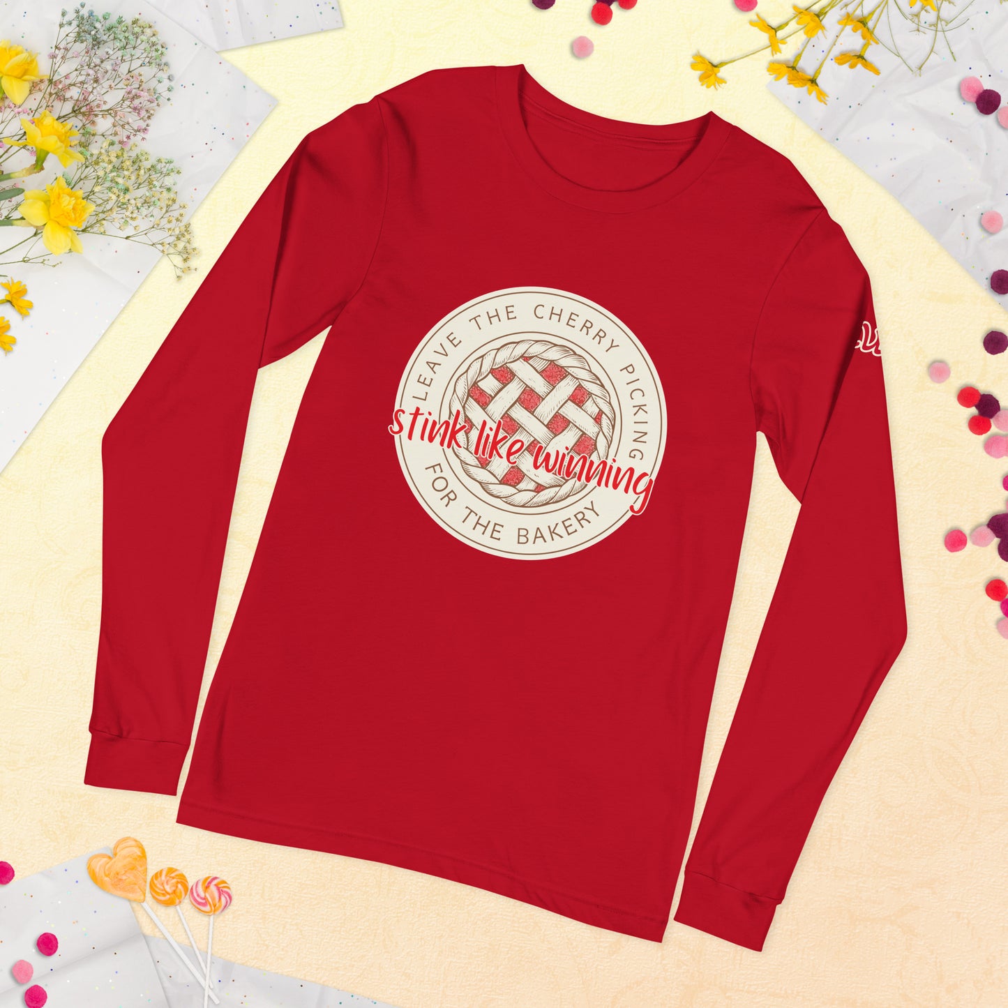 Leave the Cherry Picking Hockey Long Sleeve T-Shirt