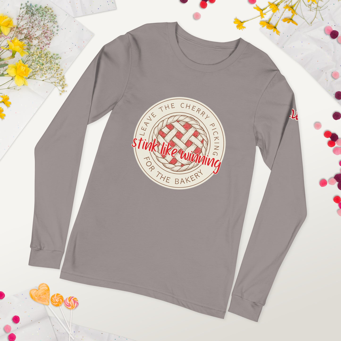 Leave the Cherry Picking Hockey Long Sleeve T-Shirt