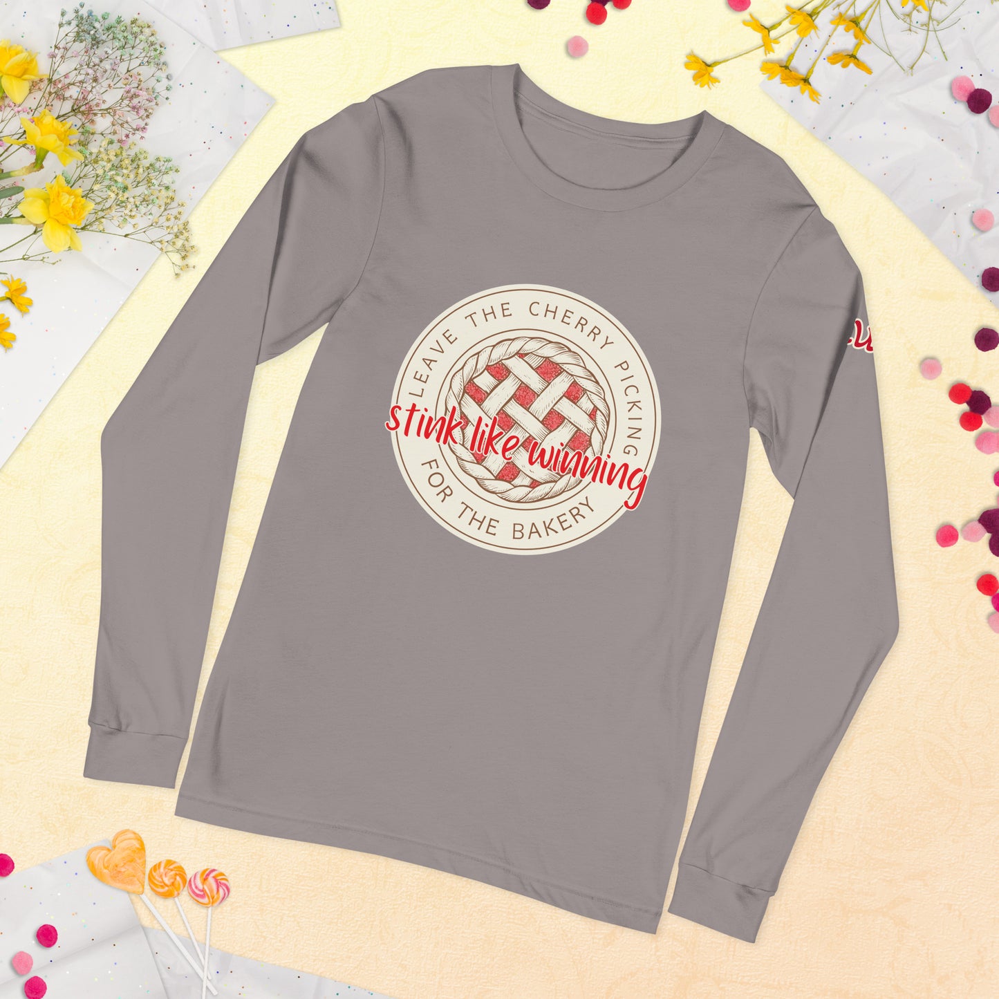 Leave the Cherry Picking Hockey Long Sleeve T-Shirt