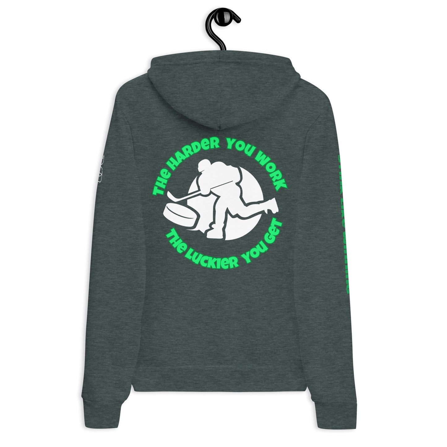 Harder You Work Luckier Long Sleeve Hockey Hoodie