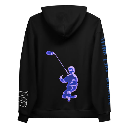Show off your hockey pride with this comfy "Selfie Celly" Celly Hard Hockey Hoodie