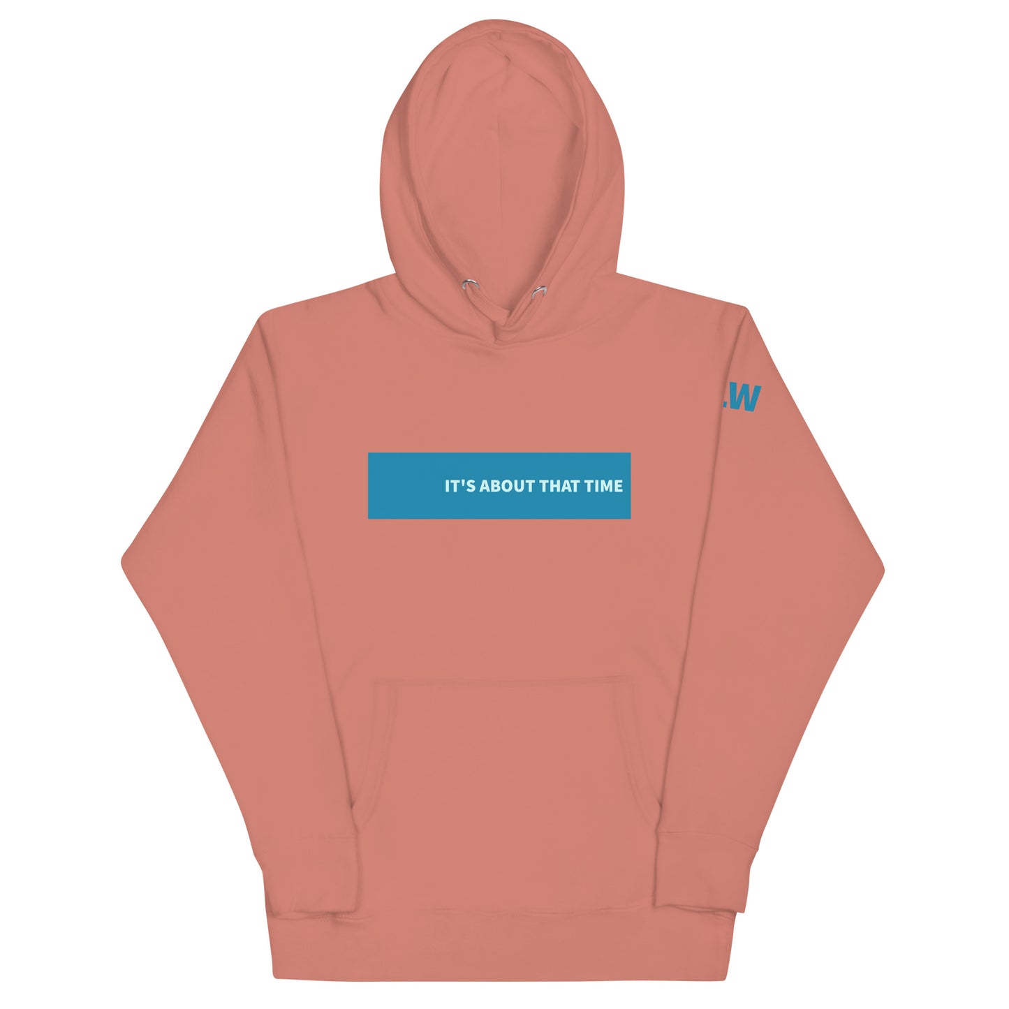 A dusty rose hoodie with the words printed on it | Stylish Hockey Hoodie for All | Stink Like Winning